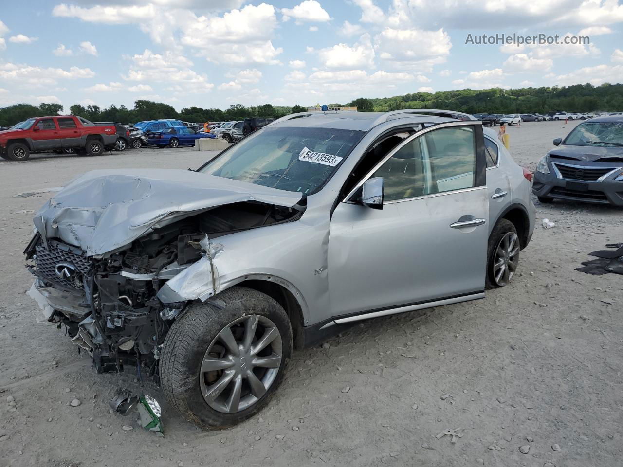 2017 Infiniti Qx50  Silver vin: JN1BJ0RR0HM402373