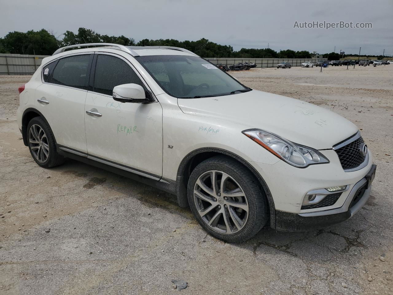 2017 Infiniti Qx50  White vin: JN1BJ0RR1HM405248