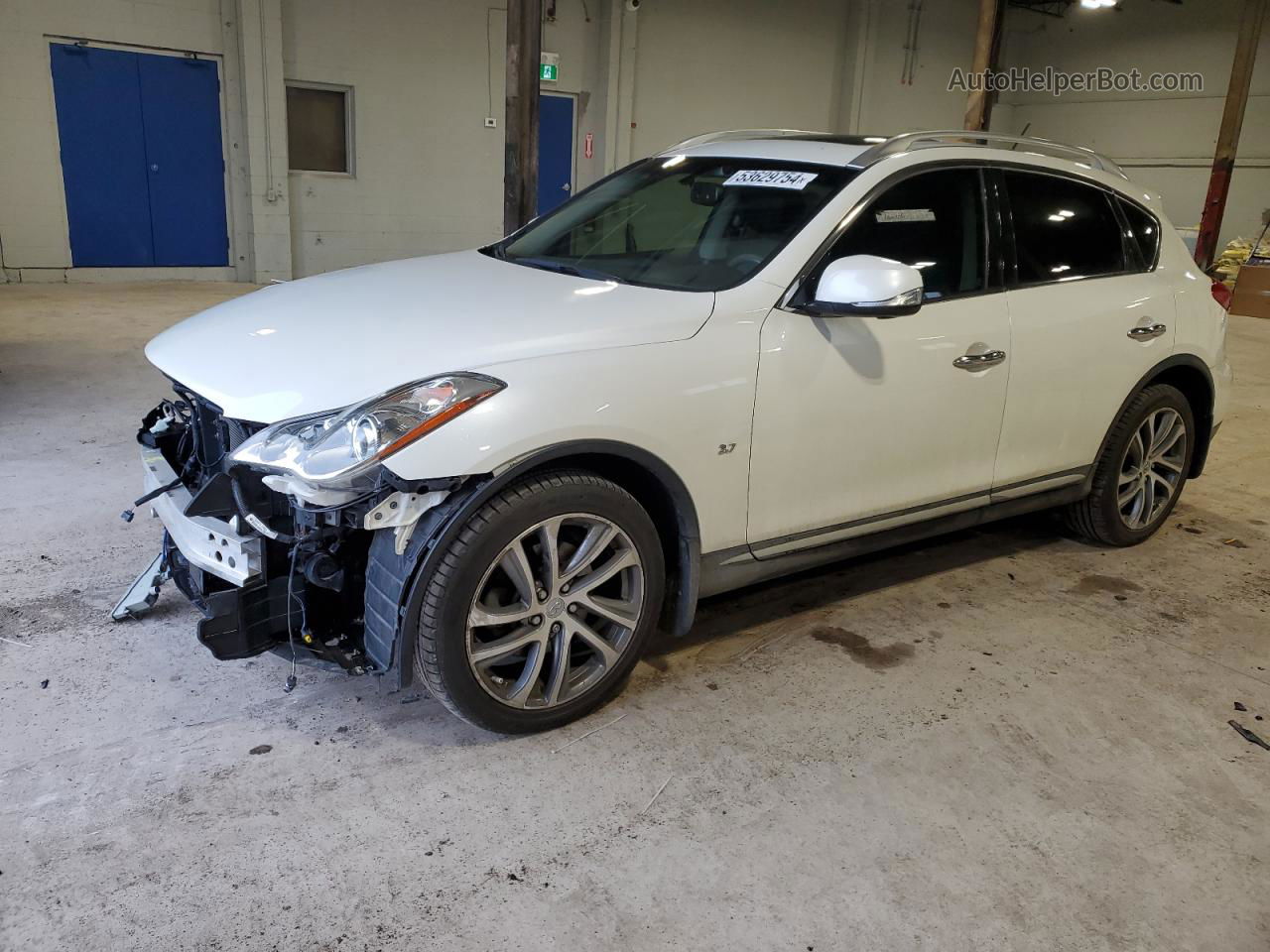 2017 Infiniti Qx50  White vin: JN1BJ0RR1HM411521