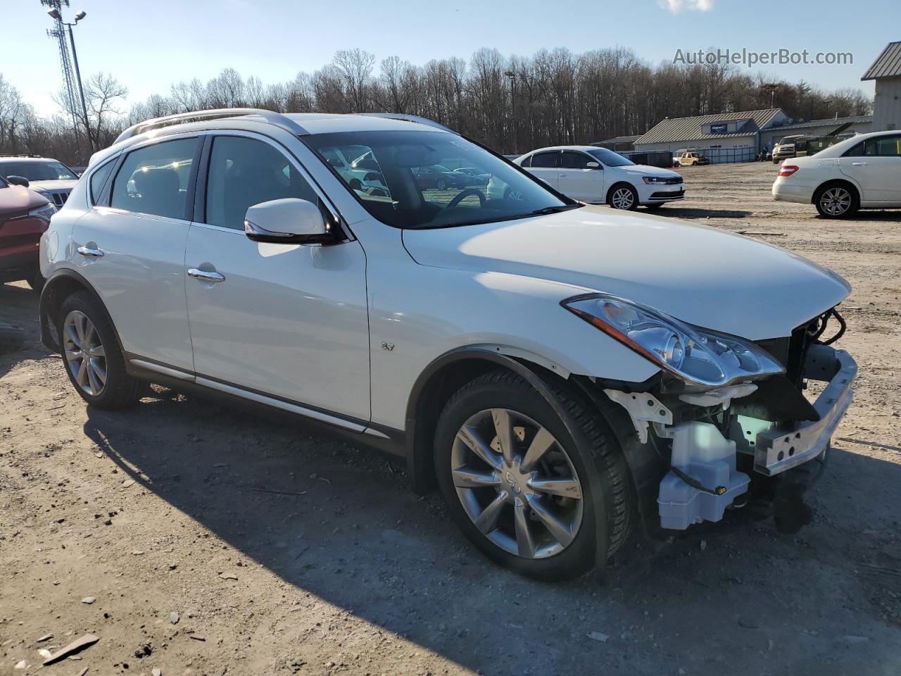 2017 Infiniti Qx50  White vin: JN1BJ0RR1HM415469