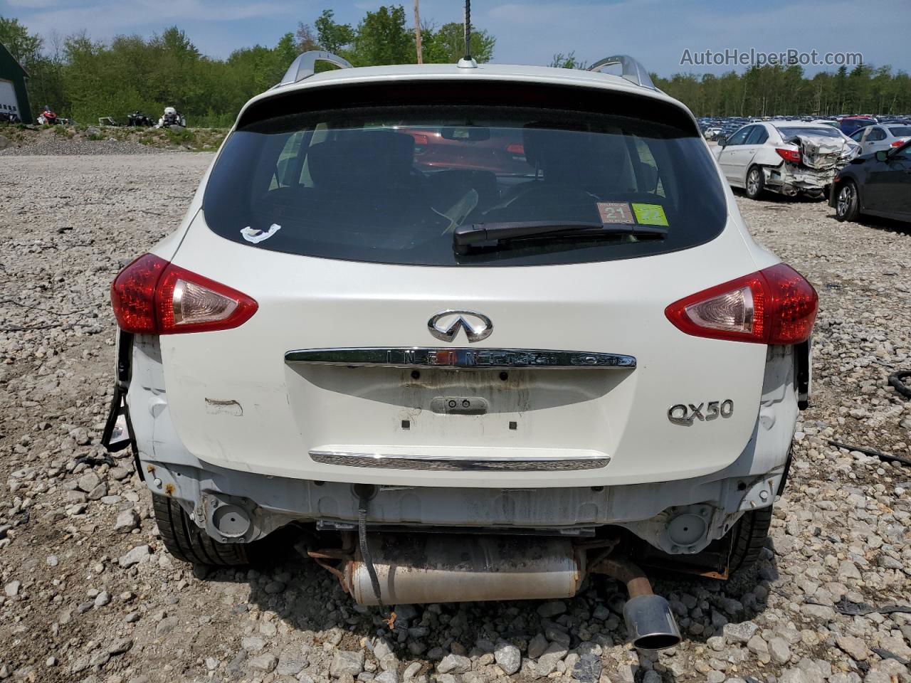 2017 Infiniti Qx50  White vin: JN1BJ0RR2HM400074