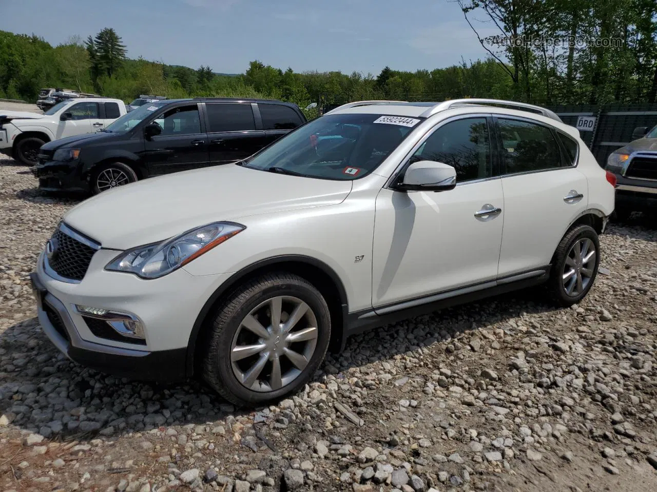 2017 Infiniti Qx50  White vin: JN1BJ0RR2HM400074