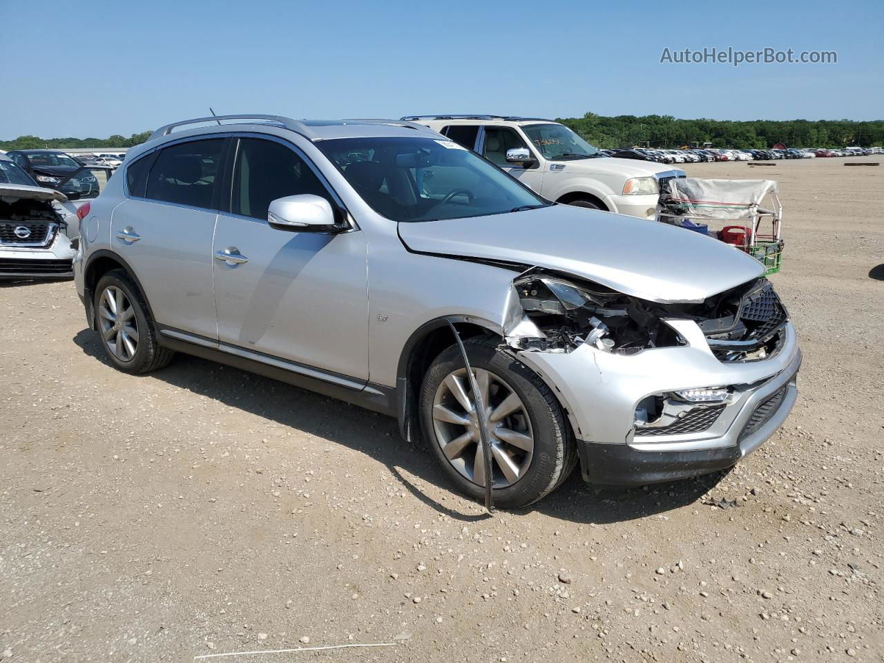 2017 Infiniti Qx50  Silver vin: JN1BJ0RR2HM417392