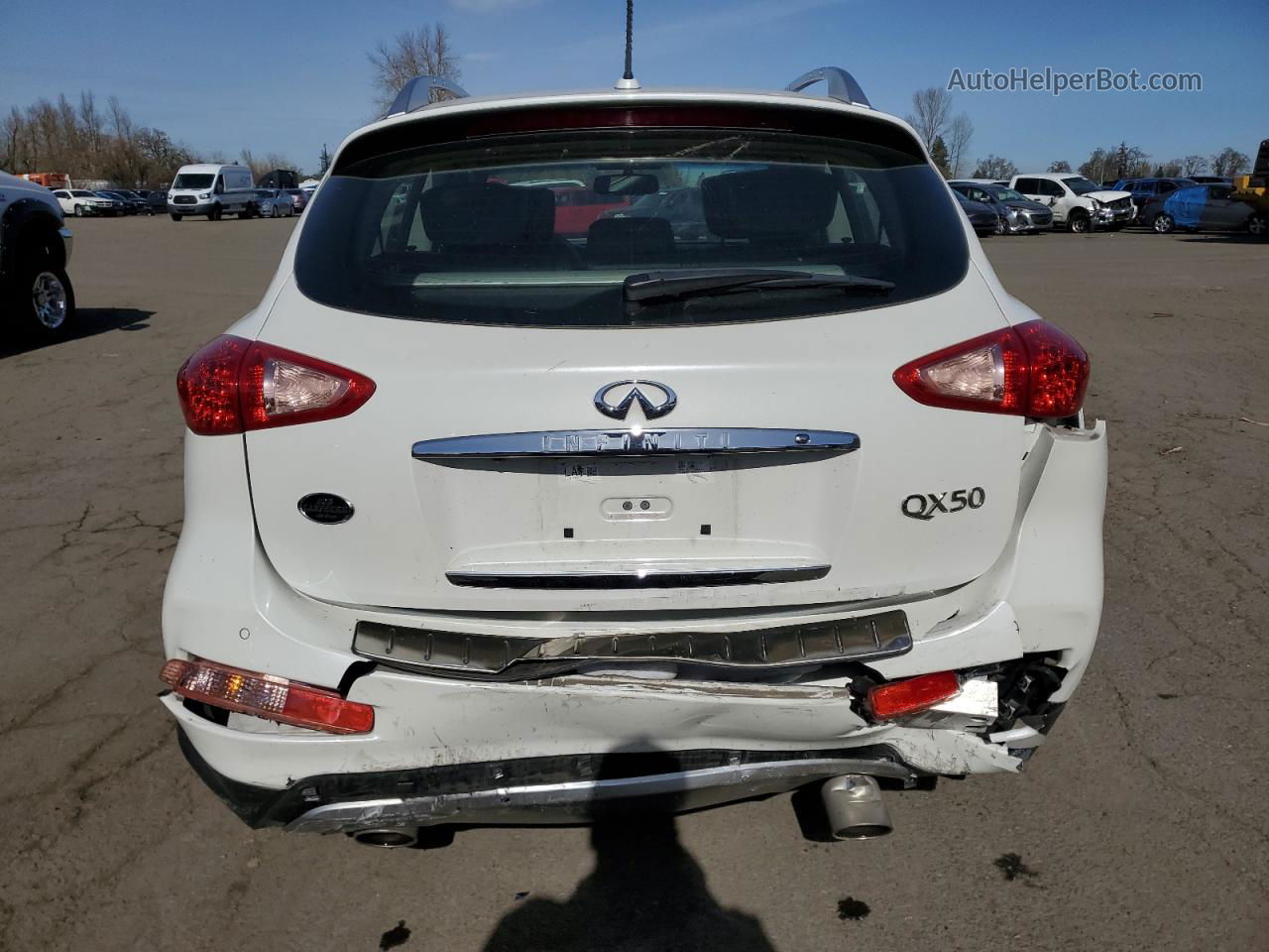 2017 Infiniti Qx50  White vin: JN1BJ0RR3HM405431