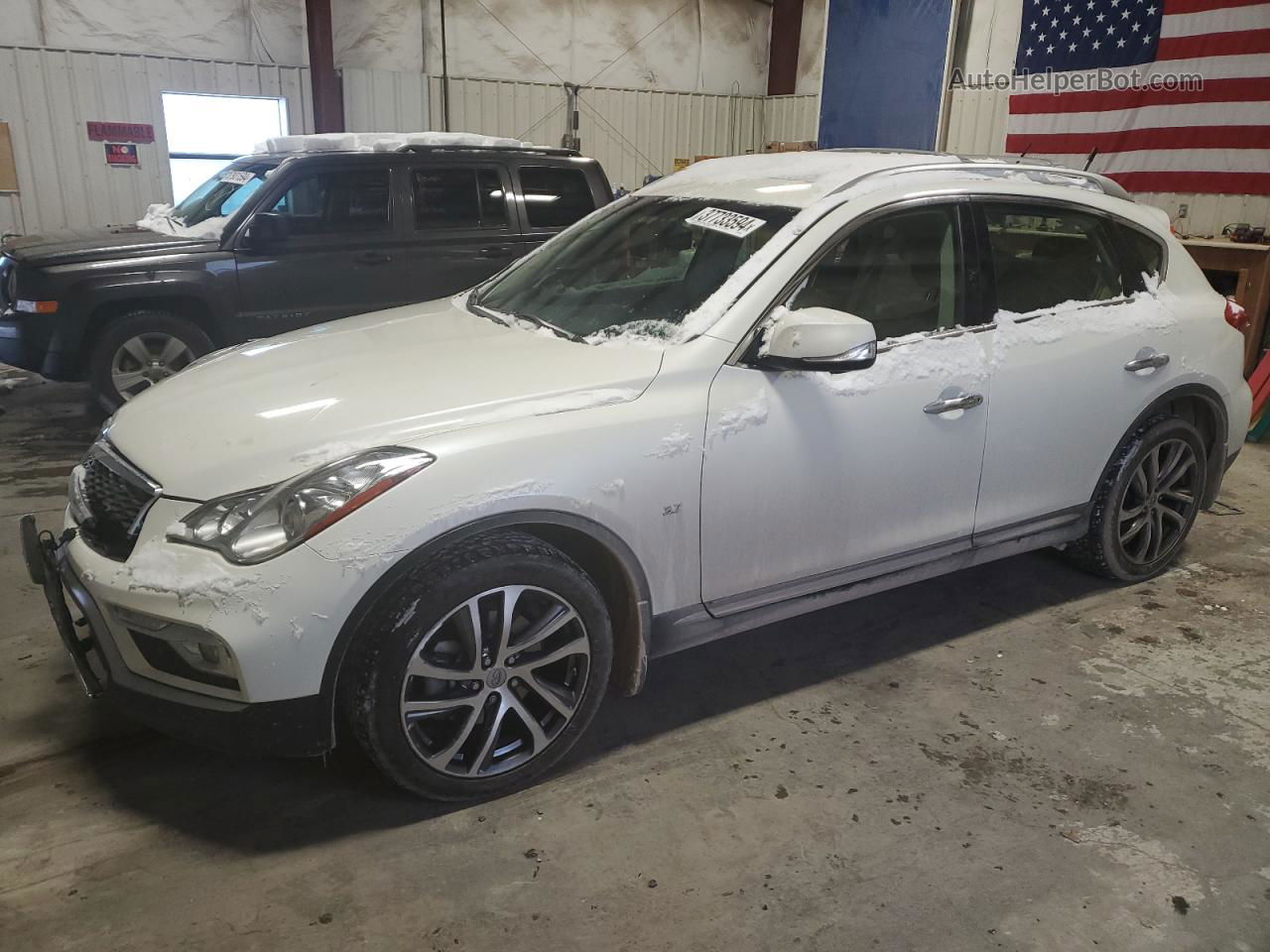 2017 Infiniti Qx50  White vin: JN1BJ0RR4HM404496