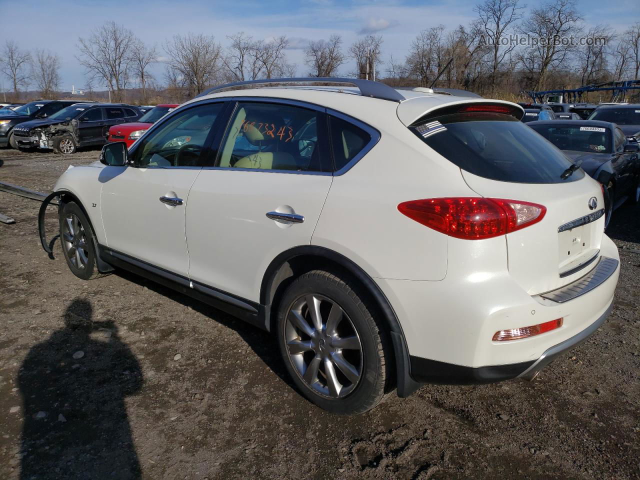 2017 Infiniti Qx50  White vin: JN1BJ0RR5HM403230