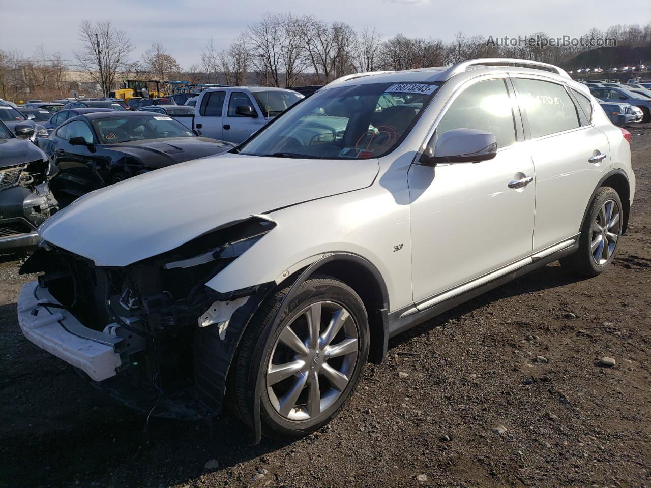 2017 Infiniti Qx50  White vin: JN1BJ0RR5HM403230