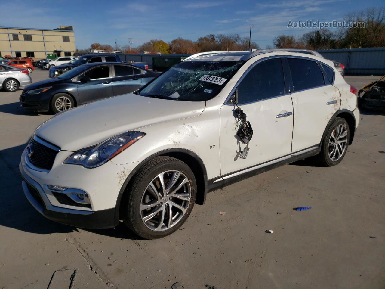 2017 Infiniti Qx50  White vin: JN1BJ0RR6HM400479