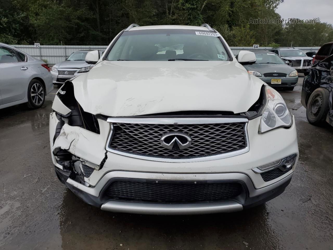 2017 Infiniti Qx50  White vin: JN1BJ0RR7HM401852