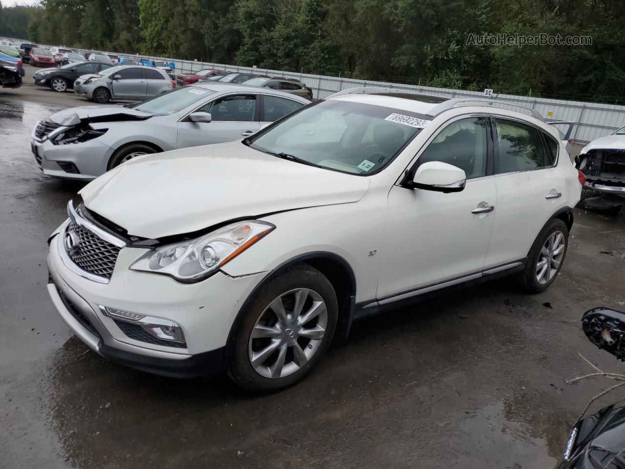 2017 Infiniti Qx50  White vin: JN1BJ0RR7HM401852