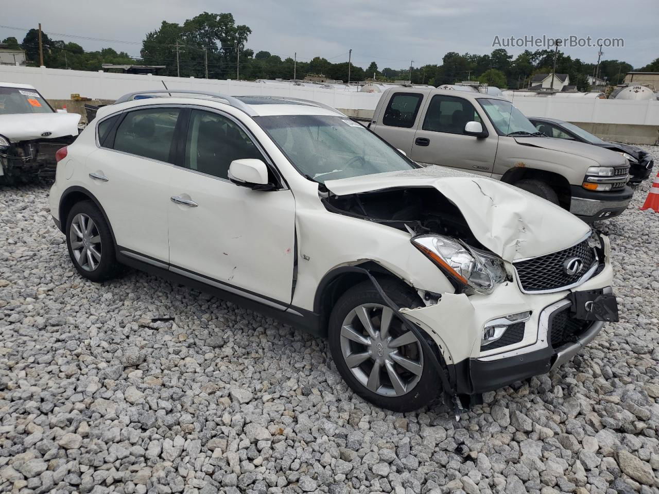 2017 Infiniti Qx50  White vin: JN1BJ0RR7HM408168