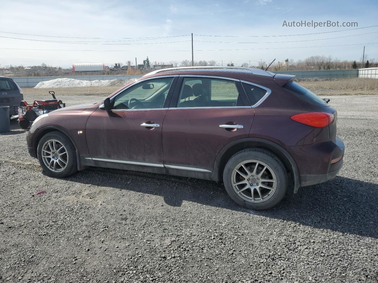 2017 Infiniti Qx50  Burgundy vin: JN1BJ0RR7HM417002