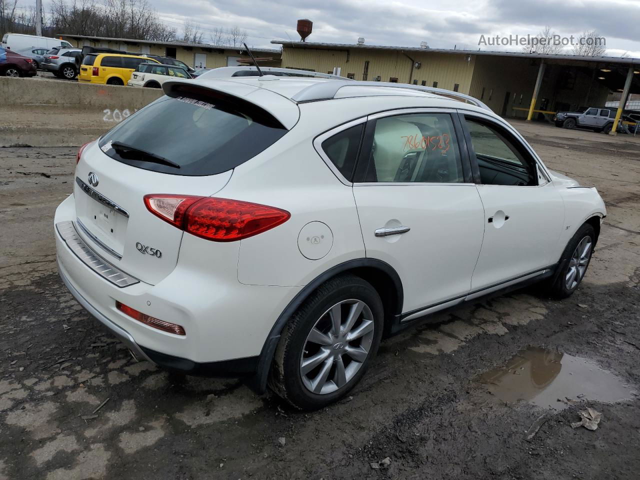 2017 Infiniti Qx50  White vin: JN1BJ0RR8HM417185