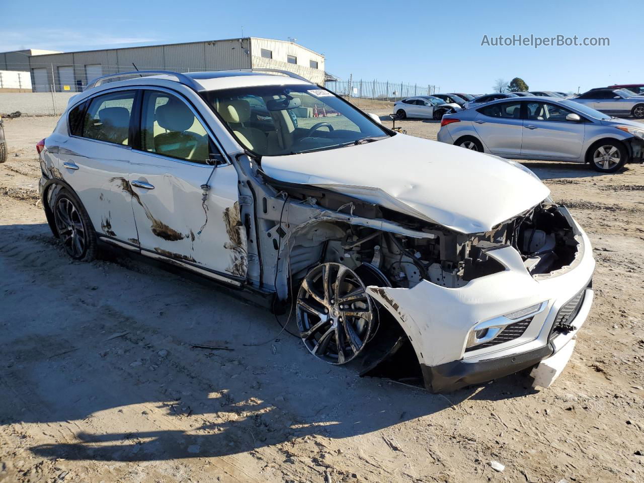 2017 Infiniti Qx50  White vin: JN1BJ0RR9HM400296