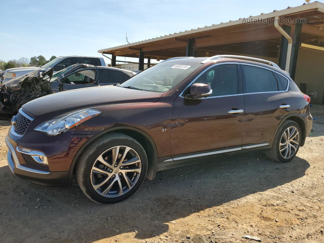 2017 Infiniti Qx50  Burgundy vin: JN1BJ0RR9HM401531