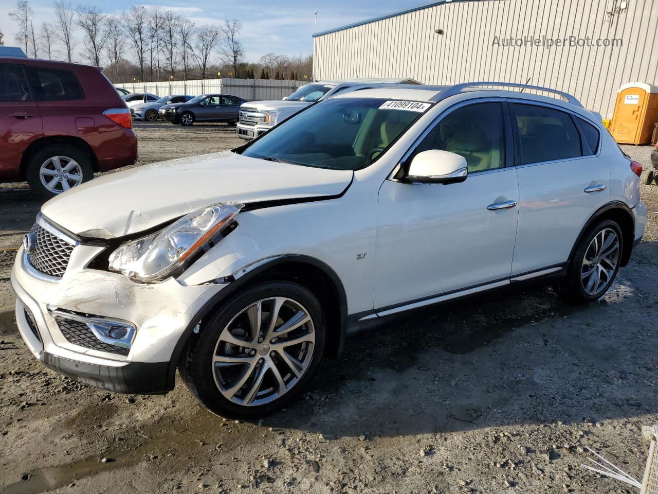 2017 Infiniti Qx50  White vin: JN1BJ0RR9HM413212