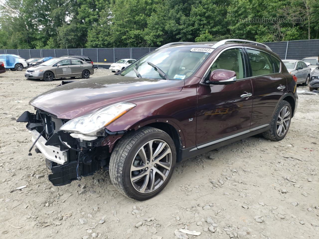 2017 Infiniti Qx50  Коричневый vin: JN1BJ0RRXHM408004