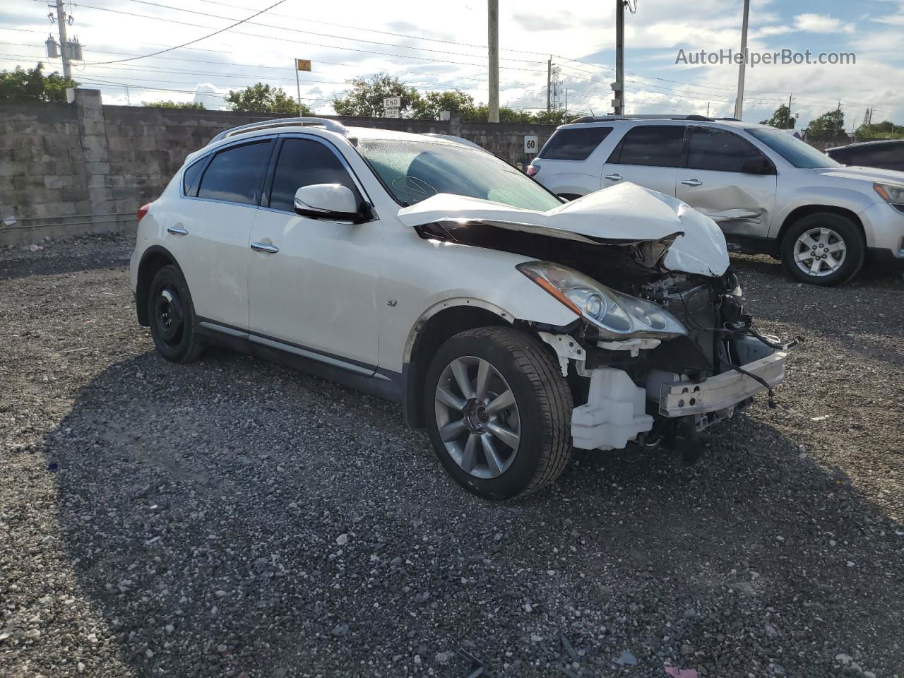 2017 Infiniti Qx50  White vin: JN1BJ0RRXHM409881