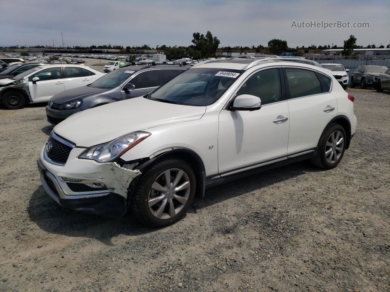 2017 Infiniti Qx50  White vin: JN1BJ0RRXHM414689