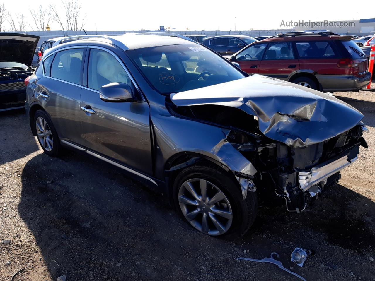 2017 Infiniti Qx50  Gray vin: JN1BJ0RRXHM415728