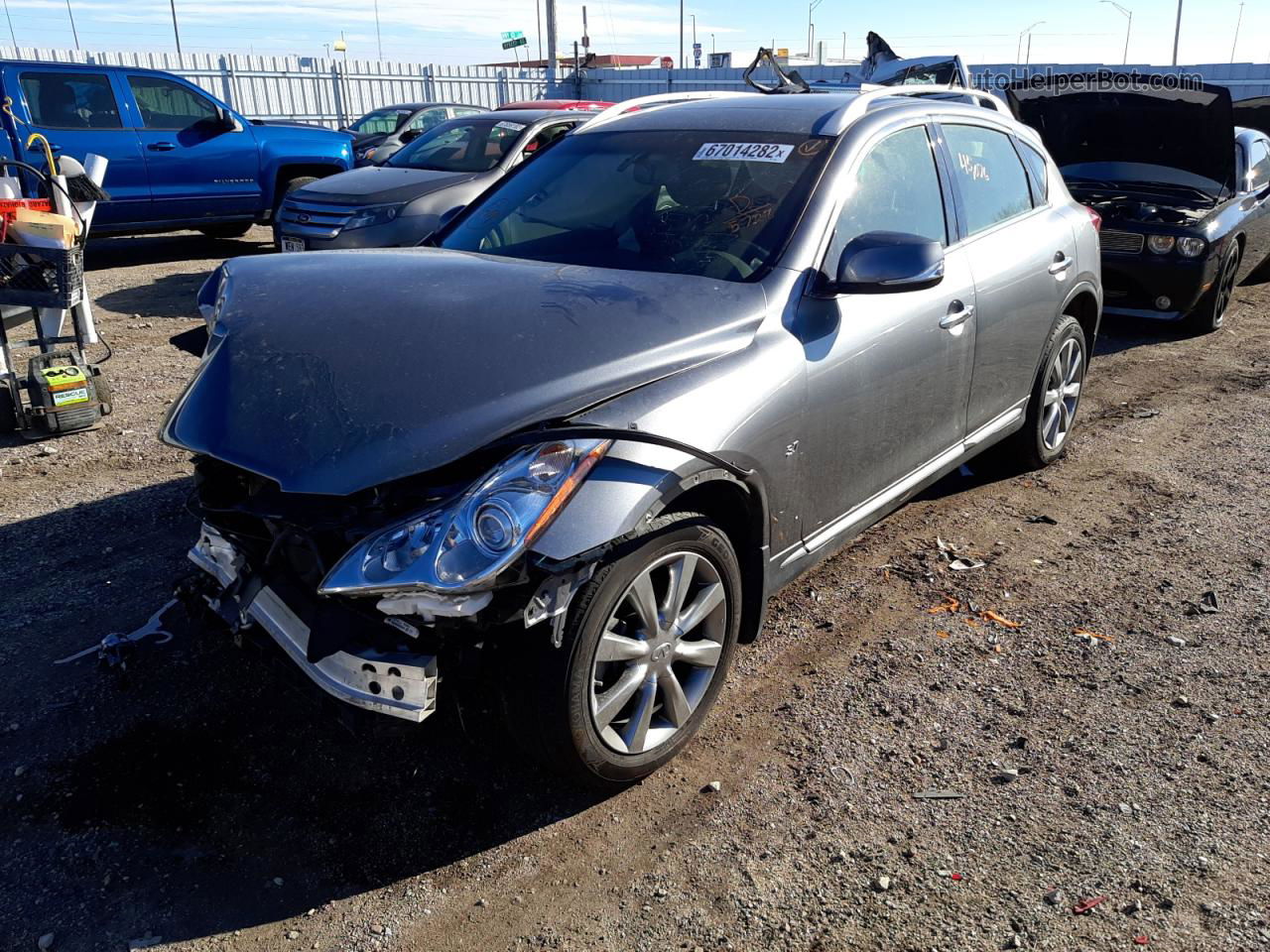 2017 Infiniti Qx50  Gray vin: JN1BJ0RRXHM415728