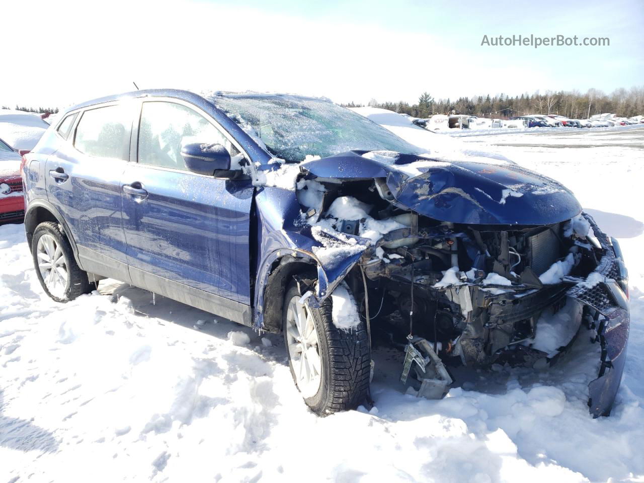 2018 Nissan Qashqai Синий vin: JN1BJ1CR9JW207445