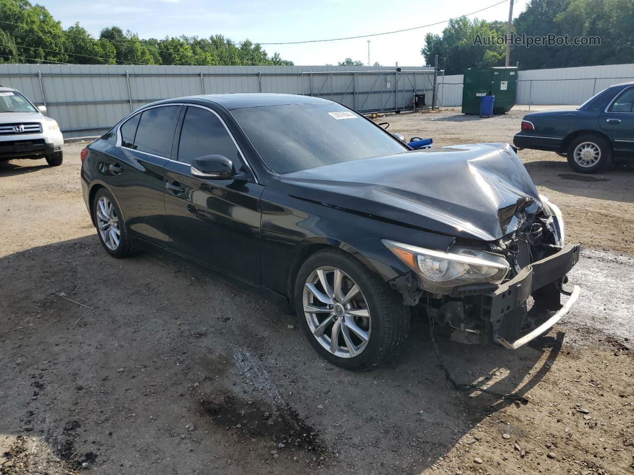 2014 Infiniti Q50 Base Black vin: JN1BV7AP0EM678863