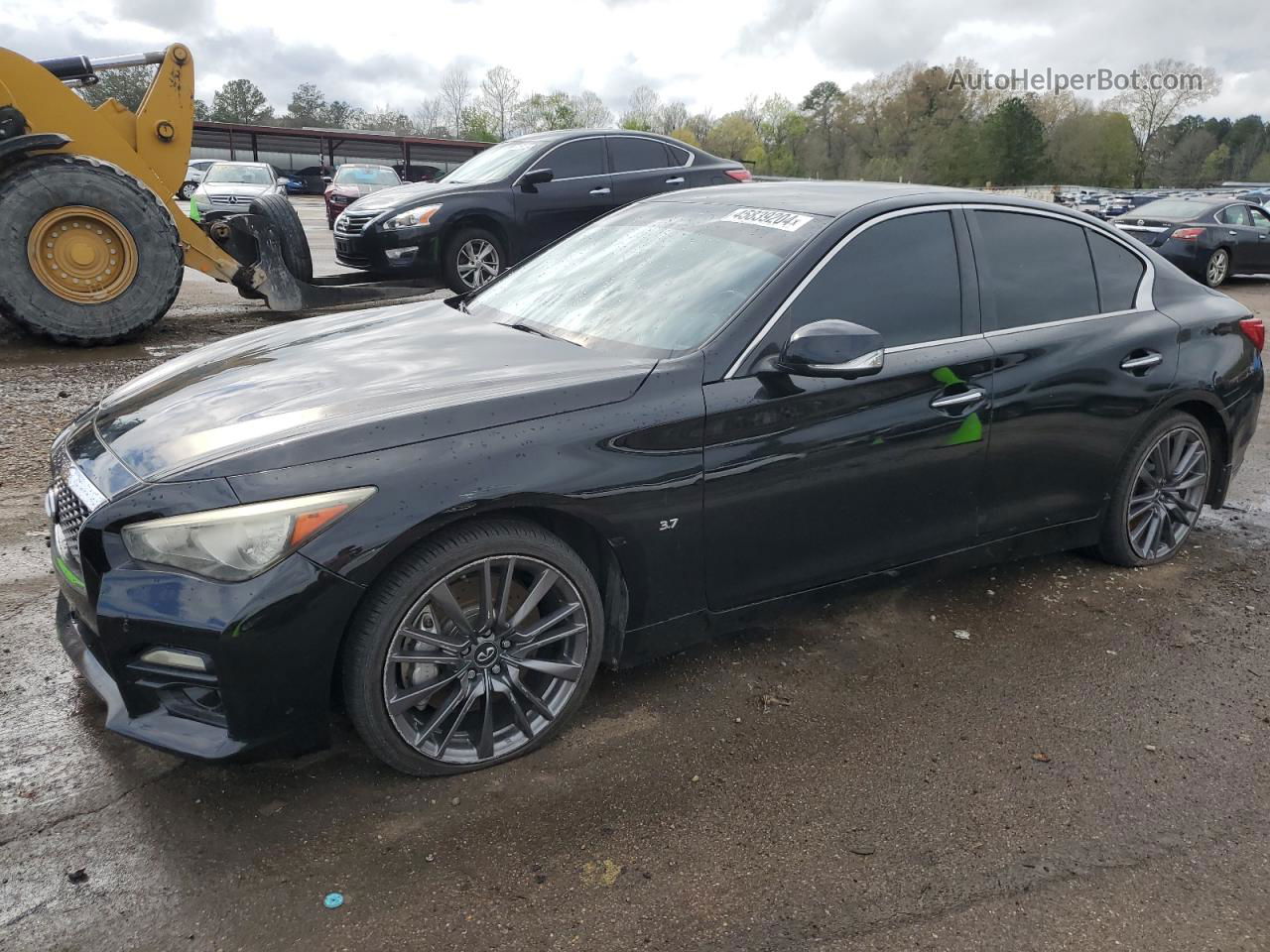 2014 Infiniti Q50 Base Black vin: JN1BV7AP0EM681018