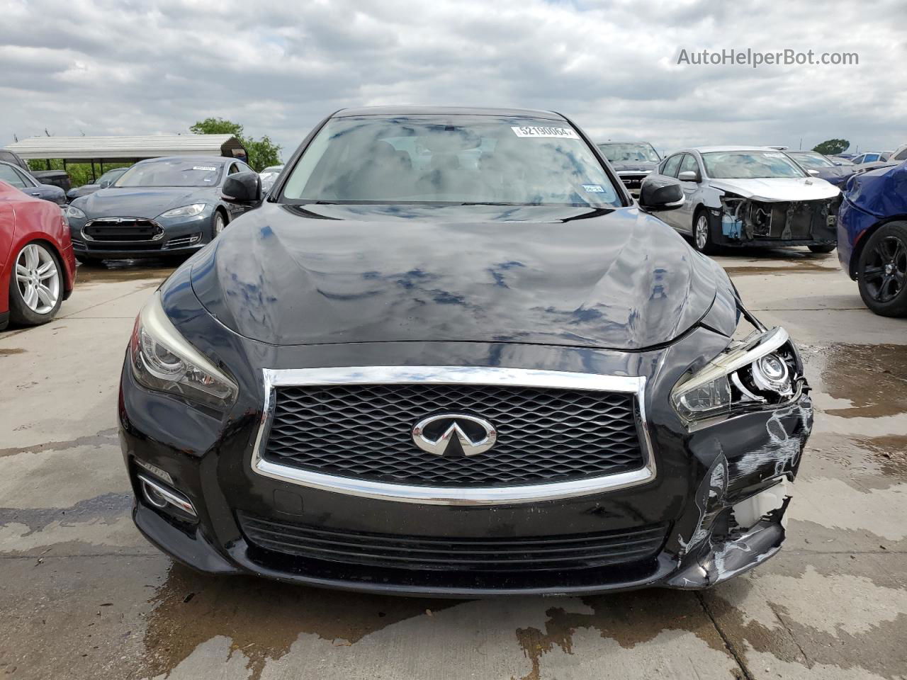 2014 Infiniti Q50 Base Black vin: JN1BV7AP0EM689362