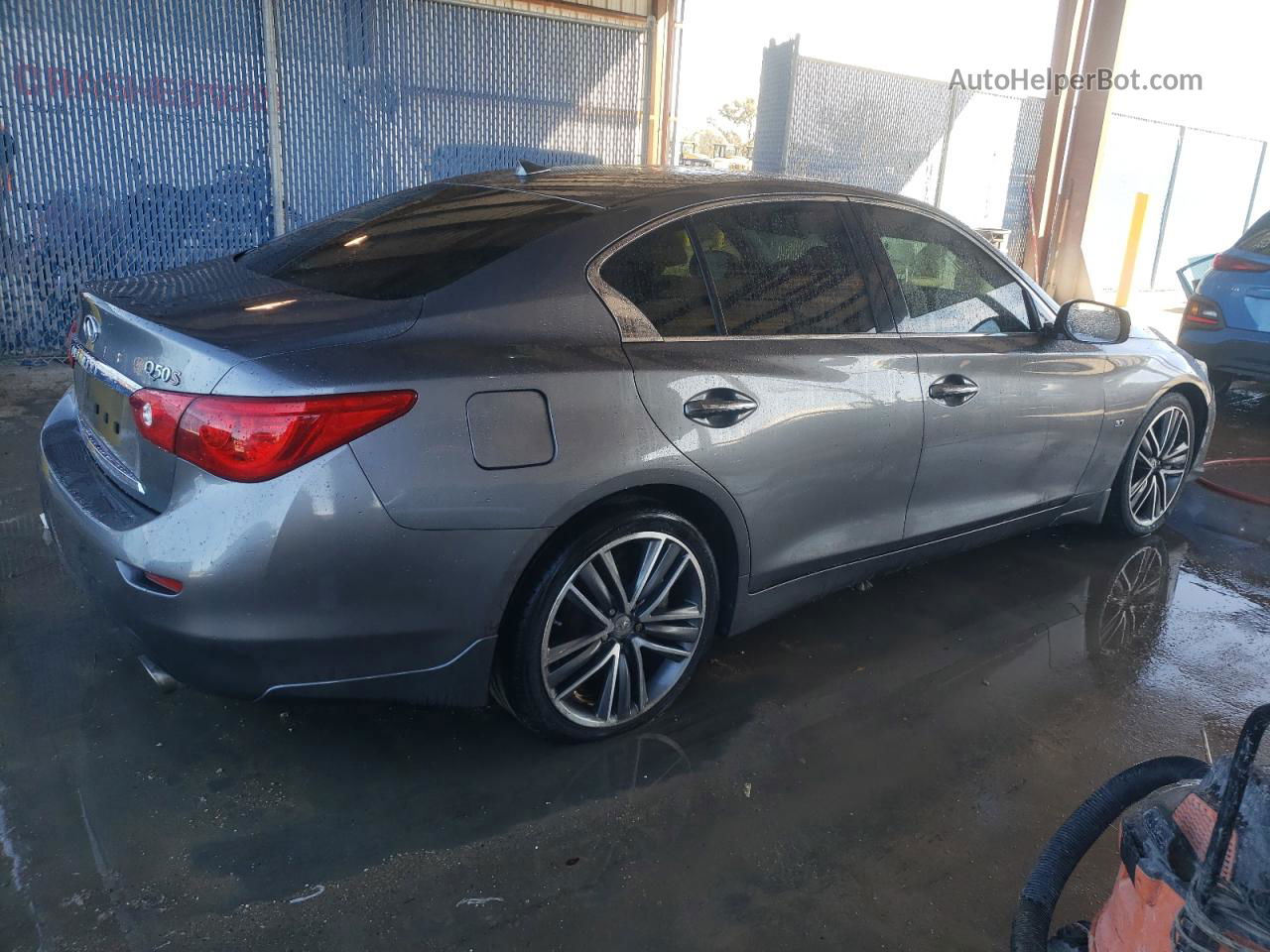 2015 Infiniti Q50 Base Gray vin: JN1BV7AP0FM332278