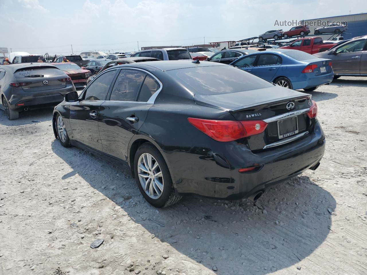 2015 Infiniti Q50 Base Черный vin: JN1BV7AP0FM333429