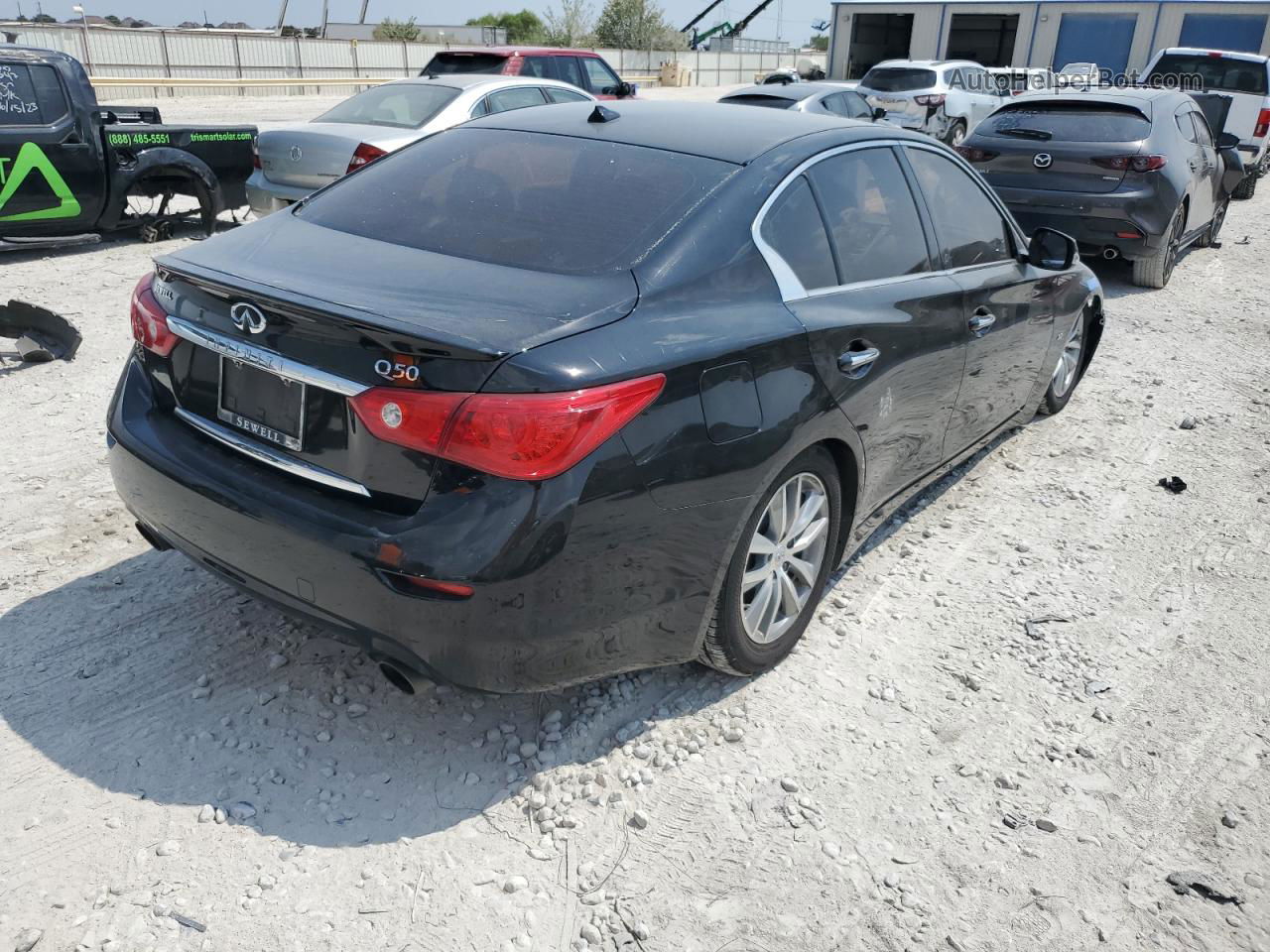 2015 Infiniti Q50 Base Black vin: JN1BV7AP0FM333429