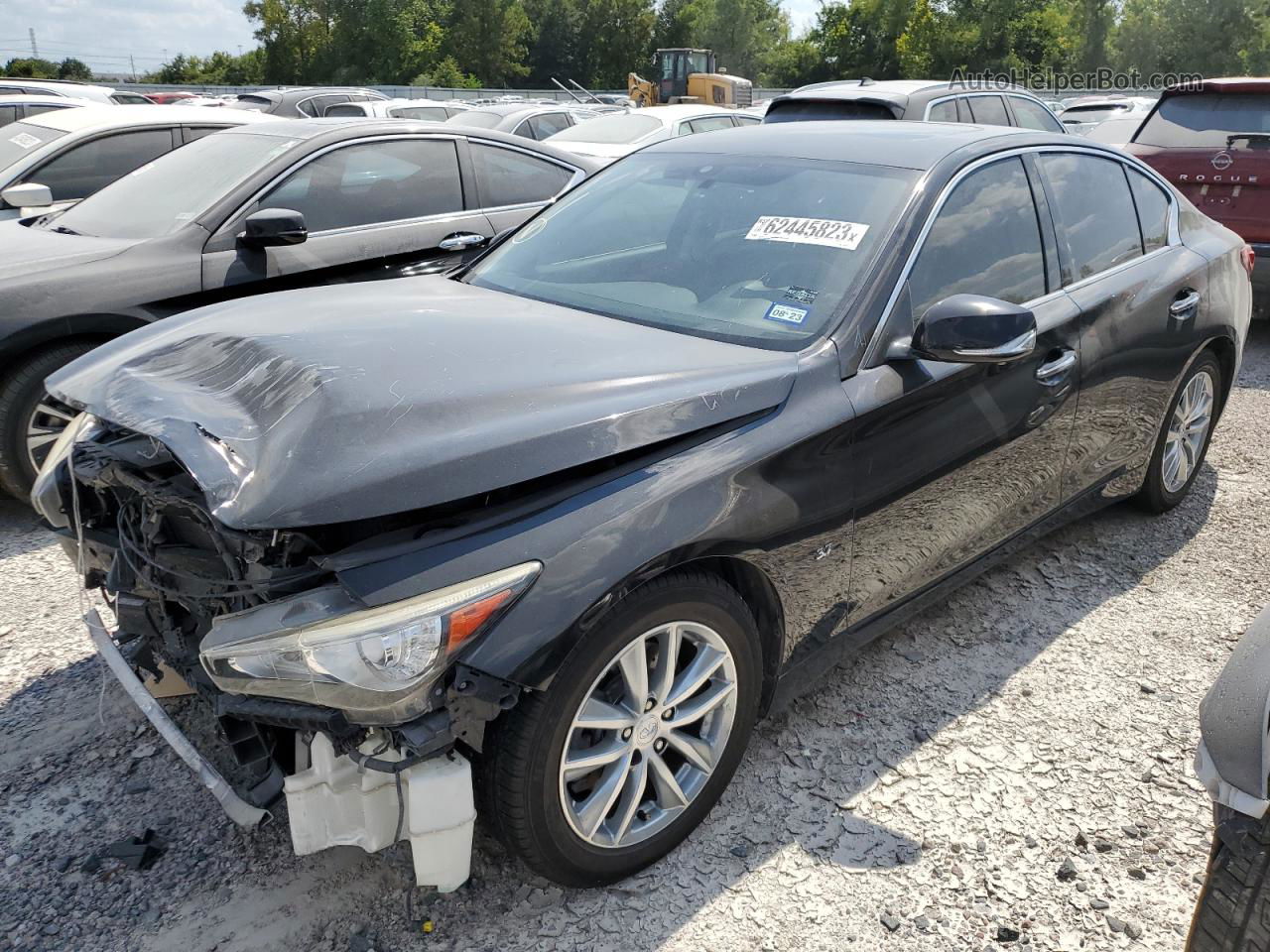 2015 Infiniti Q50 Base Black vin: JN1BV7AP0FM336590