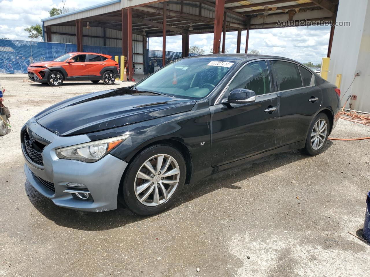 2015 Infiniti Q50 Base Black vin: JN1BV7AP0FM346956