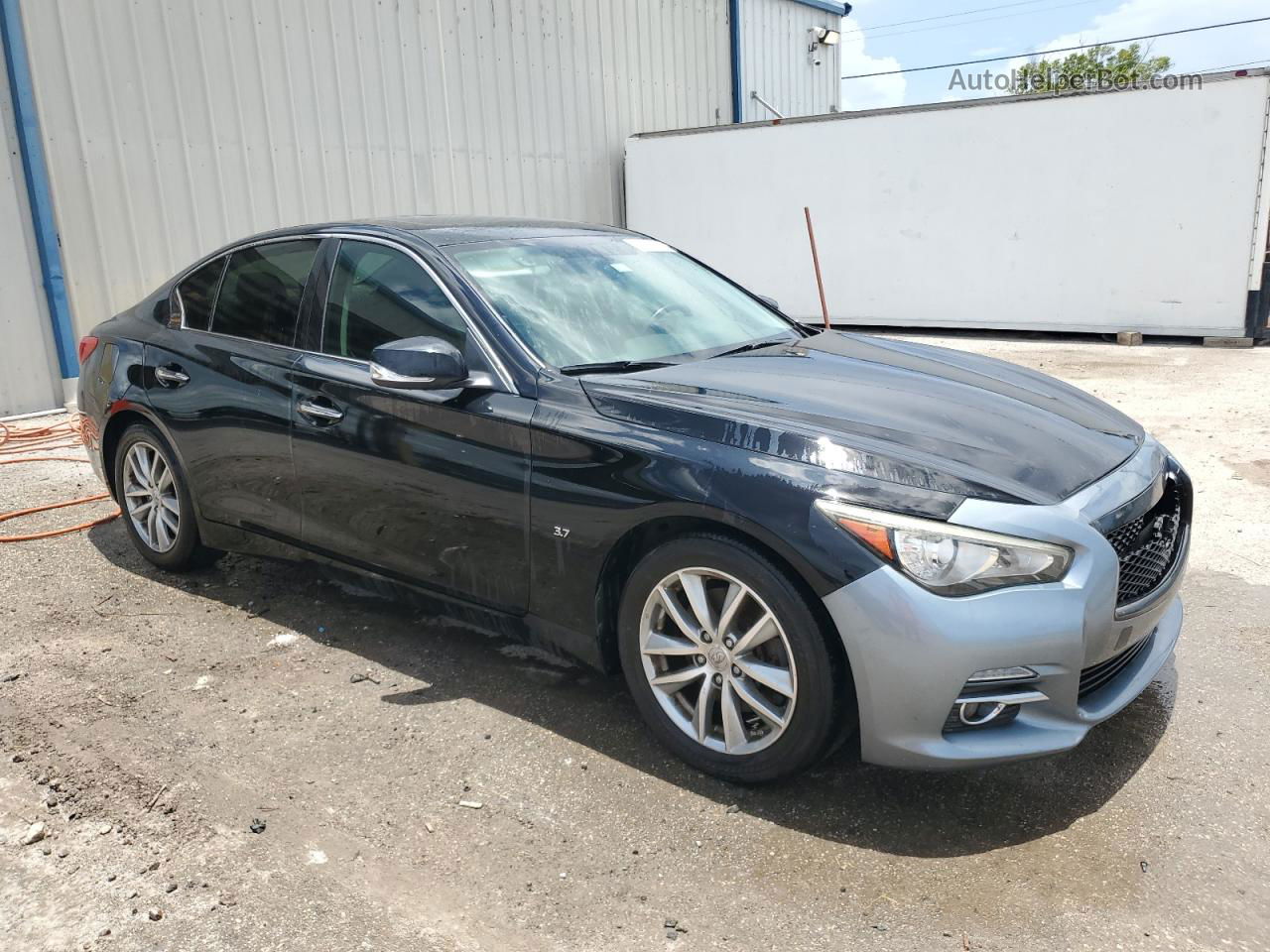 2015 Infiniti Q50 Base Black vin: JN1BV7AP0FM346956