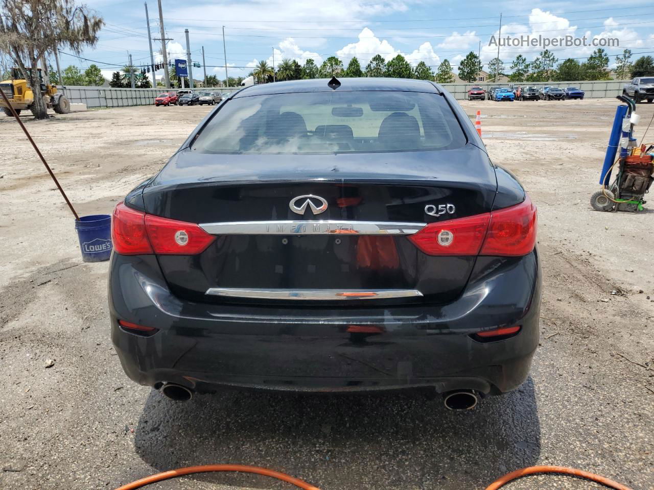 2015 Infiniti Q50 Base Black vin: JN1BV7AP0FM346956