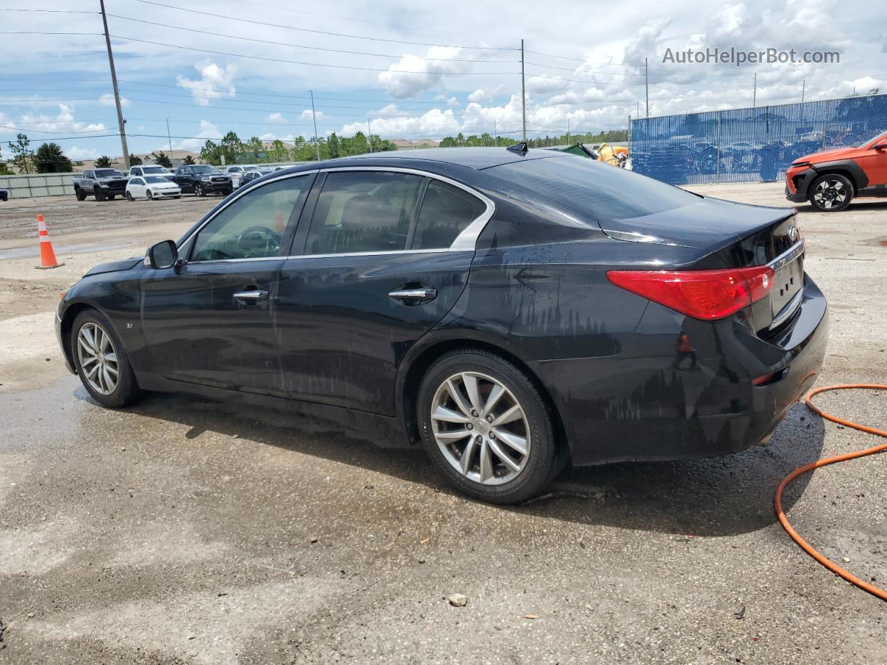 2015 Infiniti Q50 Base Black vin: JN1BV7AP0FM346956