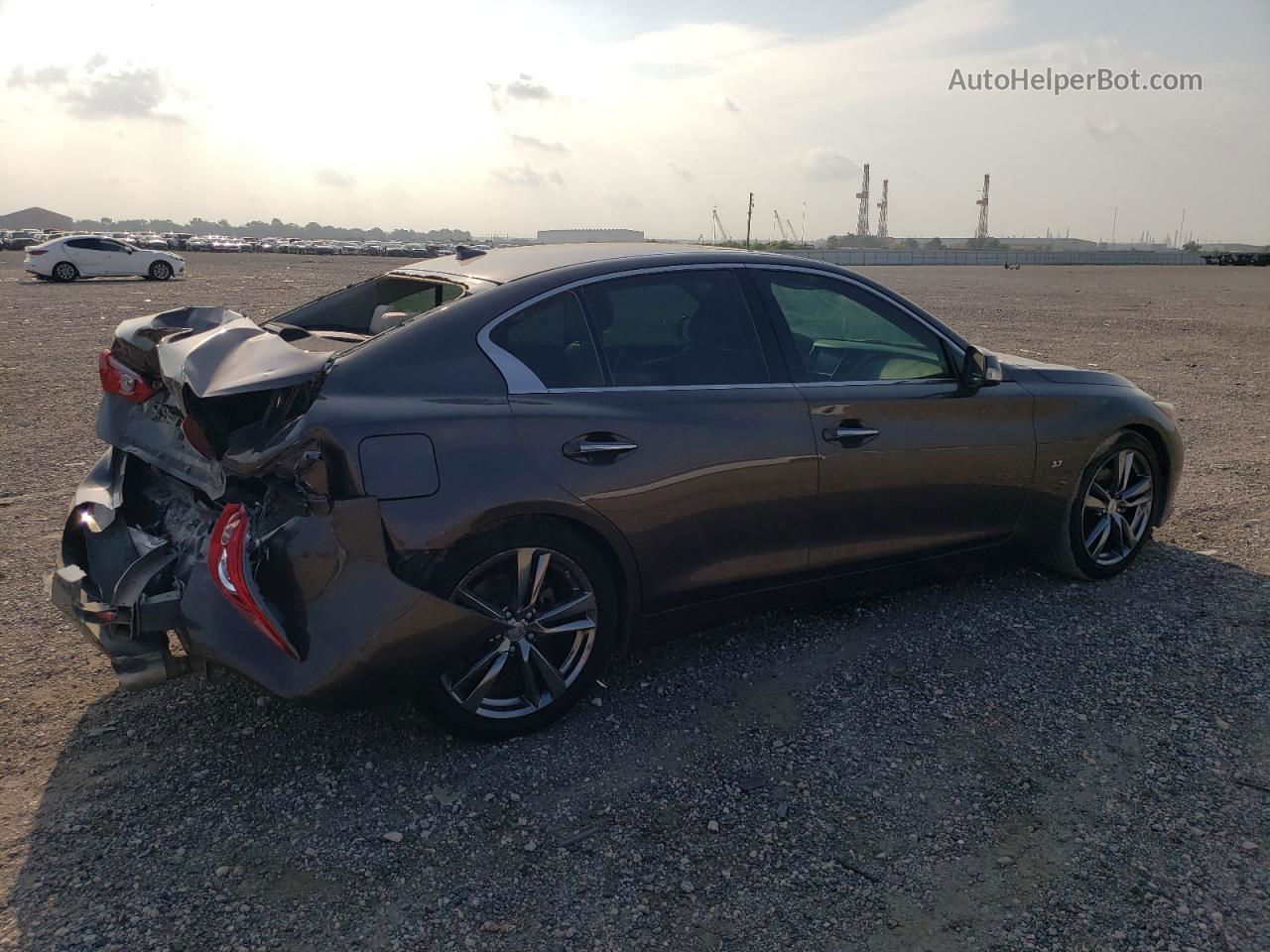 2015 Infiniti Q50 Base Brown vin: JN1BV7AP0FM350733