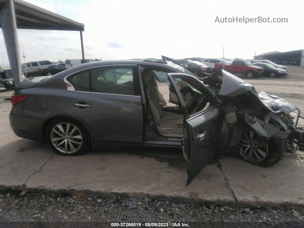 2015 Infiniti Q50 Premium Gray vin: JN1BV7AP0FM355429