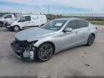 2015 Infiniti Q50 Sport Silver vin: JN1BV7AP0FM356192