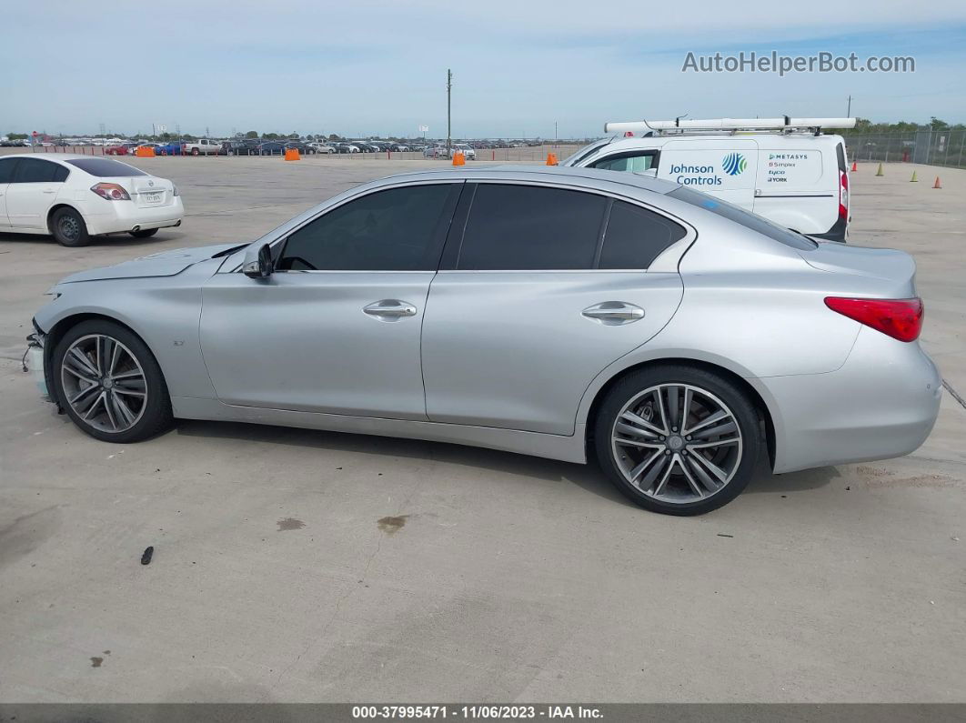 2015 Infiniti Q50 Sport Silver vin: JN1BV7AP0FM356192