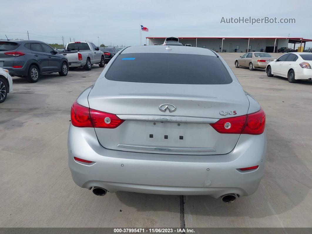 2015 Infiniti Q50 Sport Silver vin: JN1BV7AP0FM356192