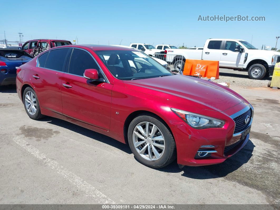 2015 Infiniti Q50 Premium Red vin: JN1BV7AP0FM358007