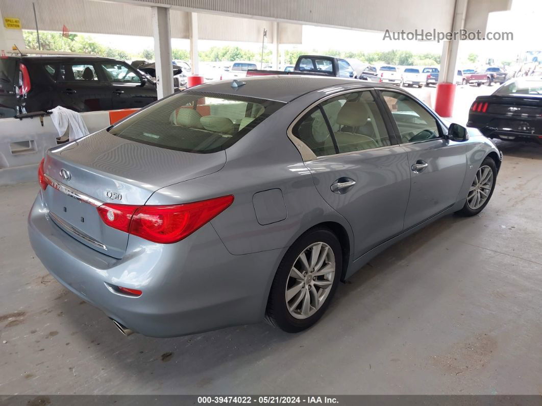 2014 Infiniti Q50 Premium/sport Blue vin: JN1BV7AP1EM670089