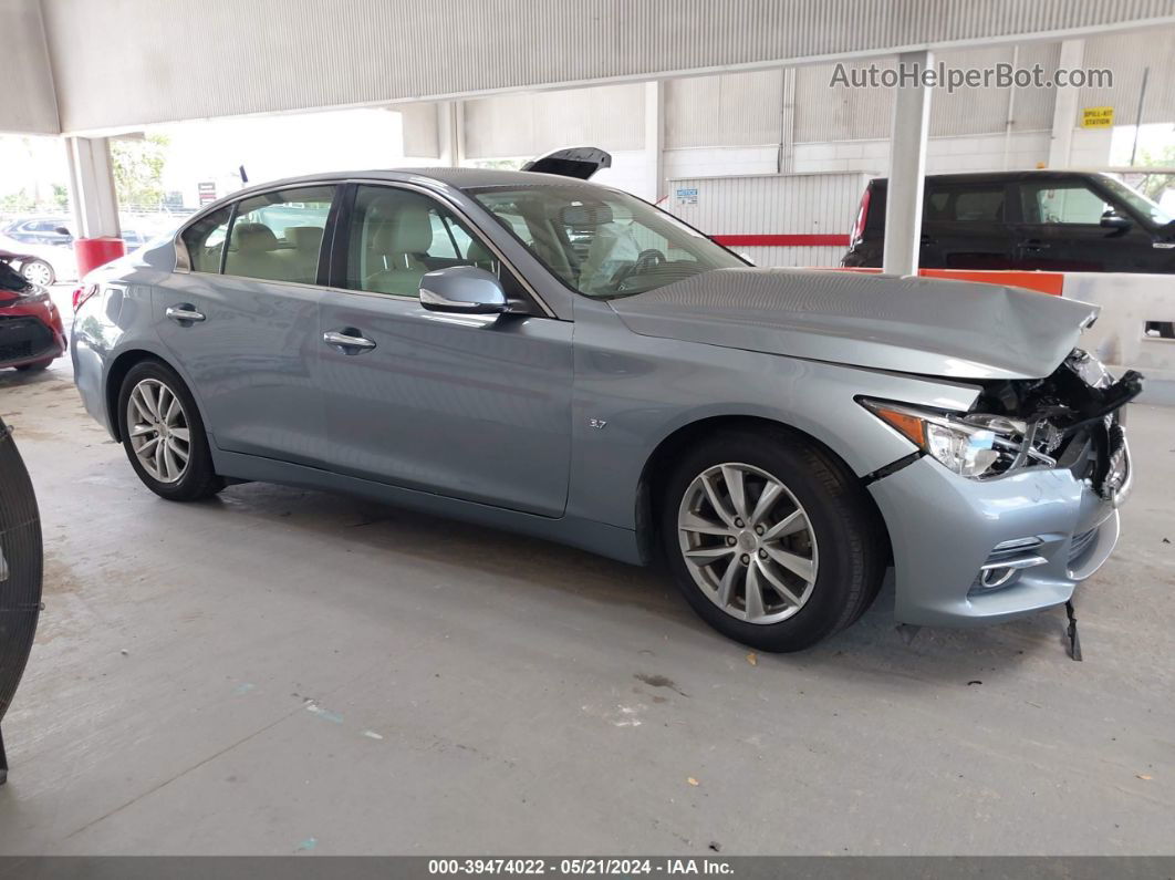 2014 Infiniti Q50 Premium/sport Синий vin: JN1BV7AP1EM670089