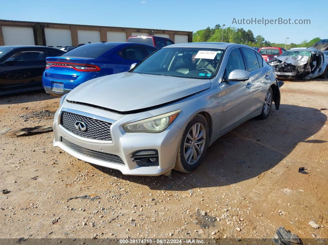 2014 Infiniti Q50 Premium Silver vin: JN1BV7AP1EM671081