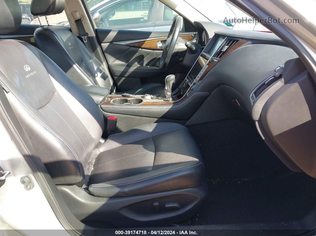 2014 Infiniti Q50 Premium Серебряный vin: JN1BV7AP1EM671081