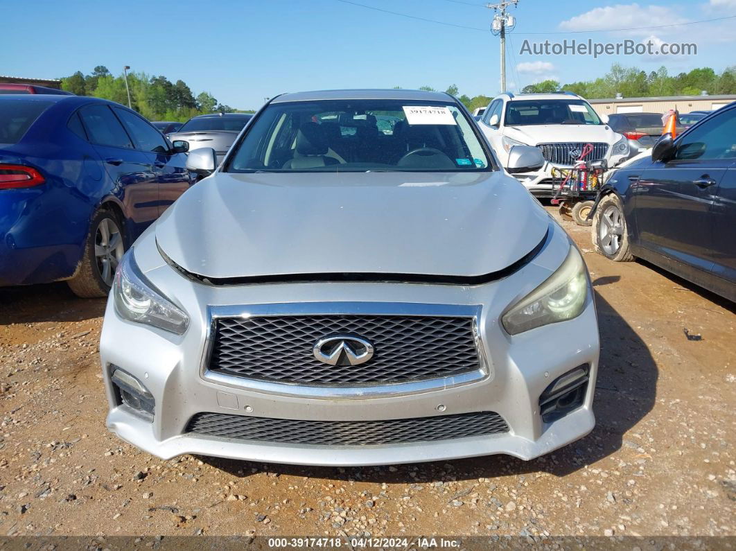 2014 Infiniti Q50 Premium Silver vin: JN1BV7AP1EM671081