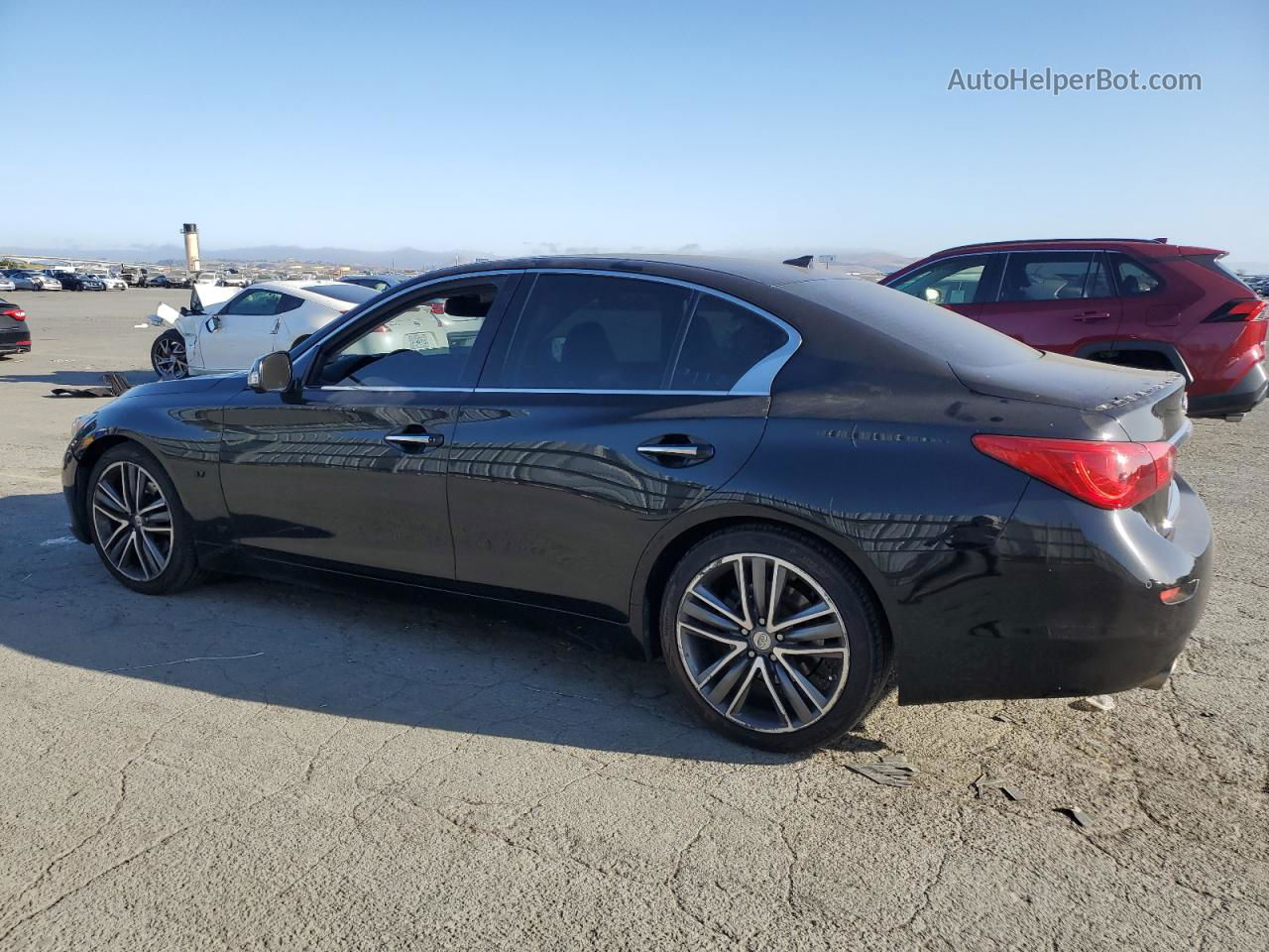 2014 Infiniti Q50 Base Черный vin: JN1BV7AP1EM671470