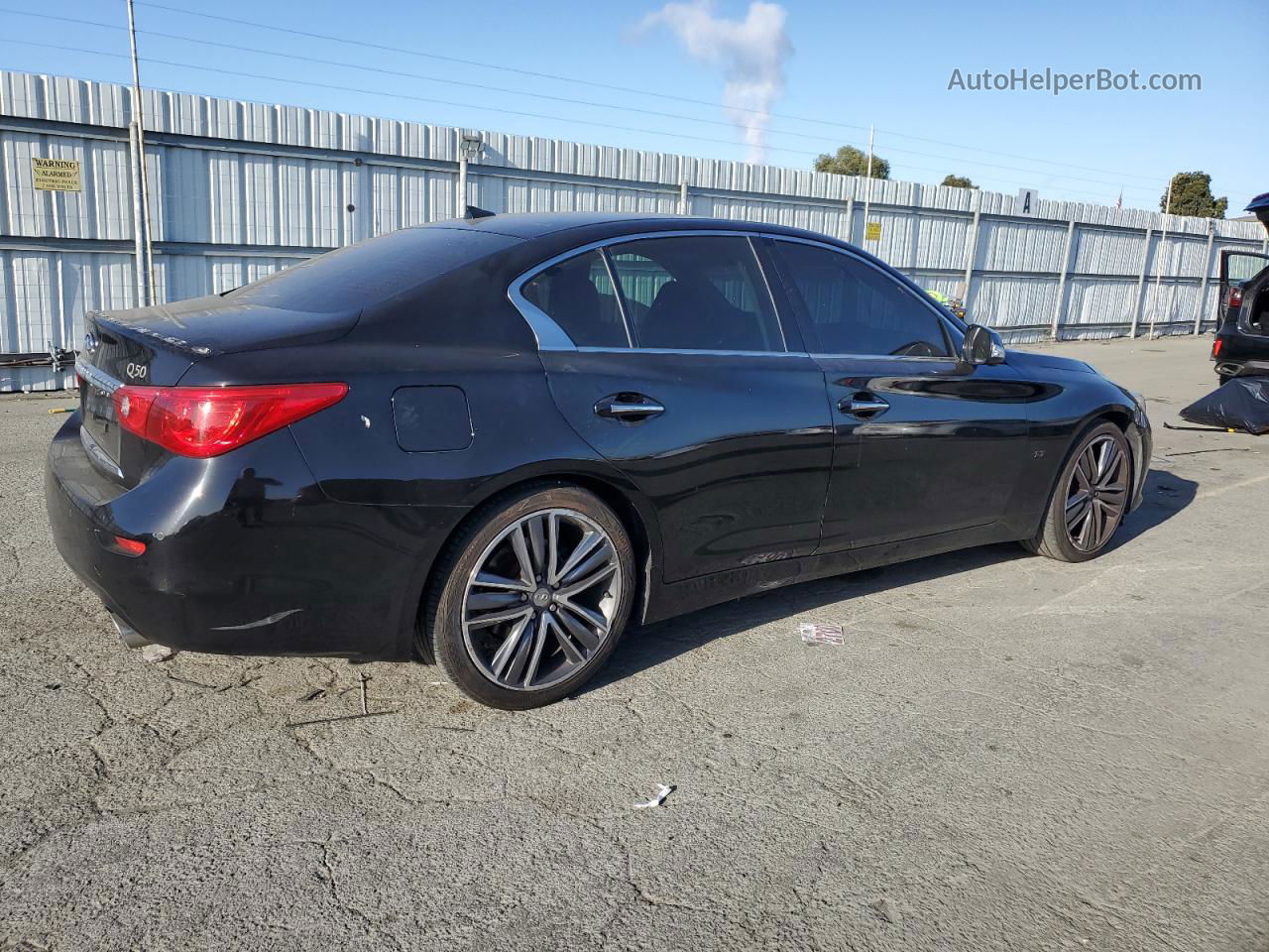 2014 Infiniti Q50 Base Black vin: JN1BV7AP1EM671470